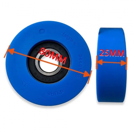 80*25mm 6204-2RS Escalator Step Chain Roller