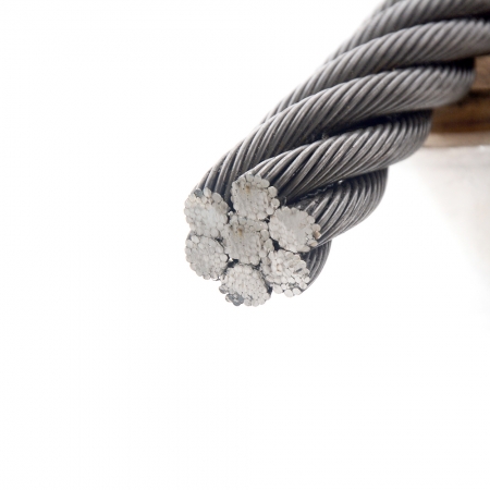 6×19-WSC — Elevator door machine rope, Pre-formed, galvanized, right-hand twist; fine specifications, good rust resistance, high fatigue life