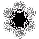 6x36 Warrington Seale 6x[1+7+(7+7)+14] L.O/F.C Multiple Wire Ropes