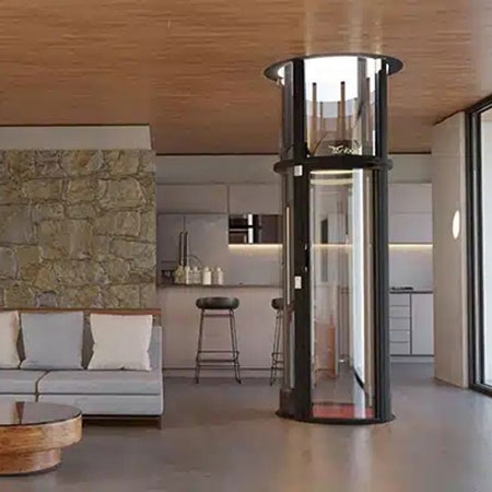 Nibav Home Lifts Series IV, Capacity weight 210 kg / 462 lbs, Maximum Stops 4 Stops (G+3)