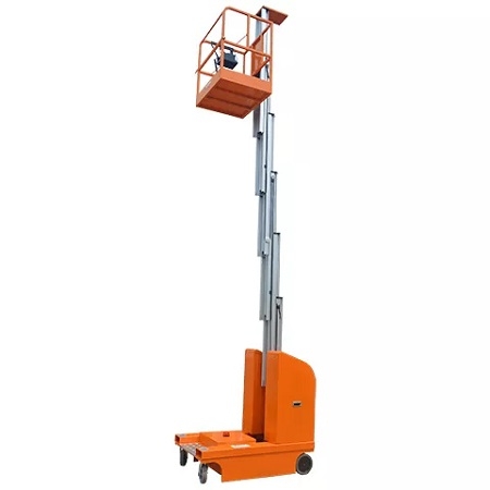 Self-Propelled Single Mast Aerial Work Platform, Capacity 150 kg, Maximum height of platform: 3m, 4m, 6m, 7.5m