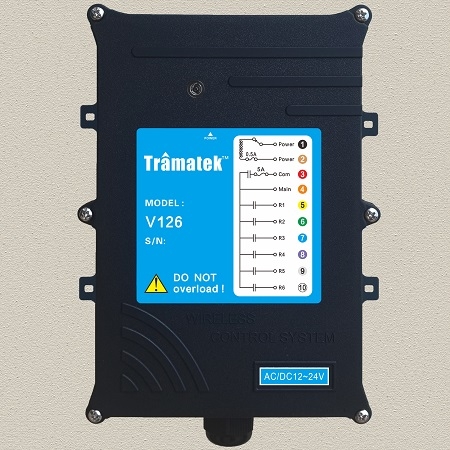 V126 Radio Control Winch Control 6 function keys wireless remote, Operating Range 50-80m