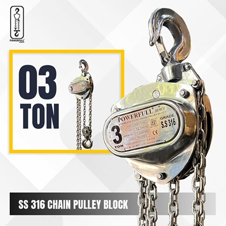 Stainless Steel Chain Pulley Block - Capacity 0.5 ton - 5 ton