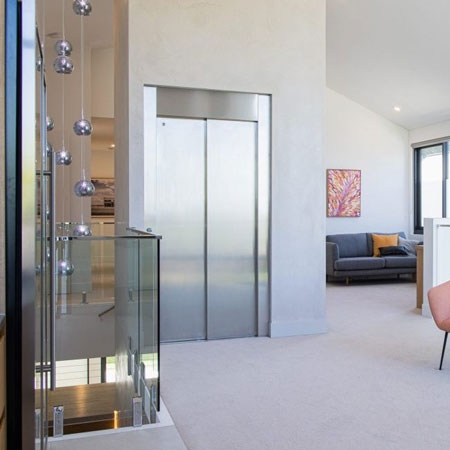 Residential Royal lift, Passenger lifts for private residences, Full height light curtain protection beams across cabin entrance, Guaranteed 400kg Load