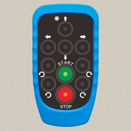 V128 Radio Control Winch Control 8 function keys wireless remote, Operating Range 50-80m