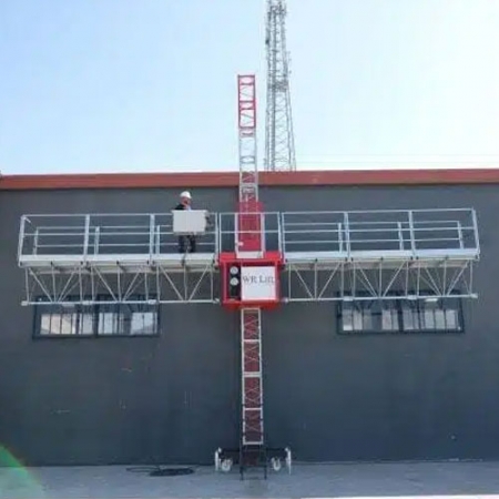 WRLIFT, FC1250 Mast Climbing Work Platform, Max Height: 200 mt, Capacity: 1250 Kg (Single Column), 2500 Kg (Double Column) Speed: 8 m/min.