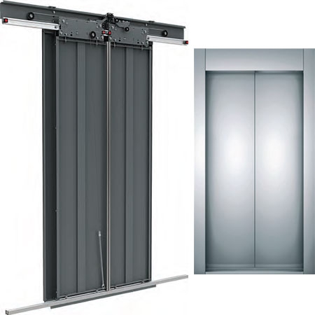 Central Opening 2 Panel Landing Door