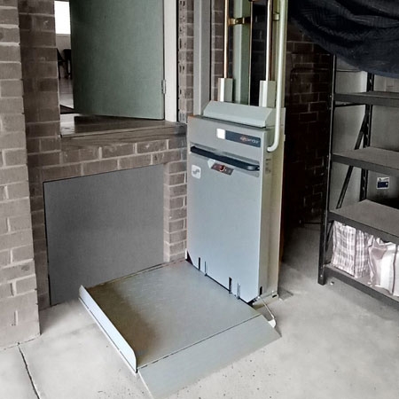Ascendor V (PLV9) Platform Wheelchair Lift, Open vertical platform lift for indoor & outdoor use, Rated load 225kg or 300kg