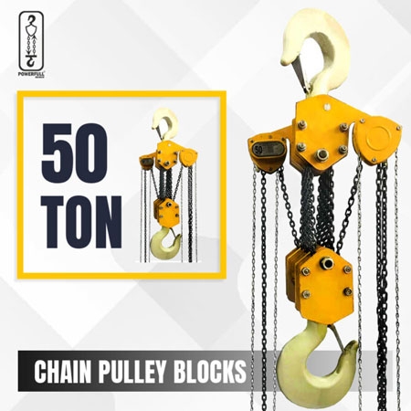 Top-Notch Light & Compact Chain Pulley Blocks, Capacity  0.5ton to 50 Ton