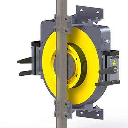 APSON ZF450-125, Perfect Solution for Narrow Shaft, Elevator Traction Machine Capacity 450 kg, Speed 1.25 m/s, Rated Voltage AC380V, Sheave Dia Ø320 mm