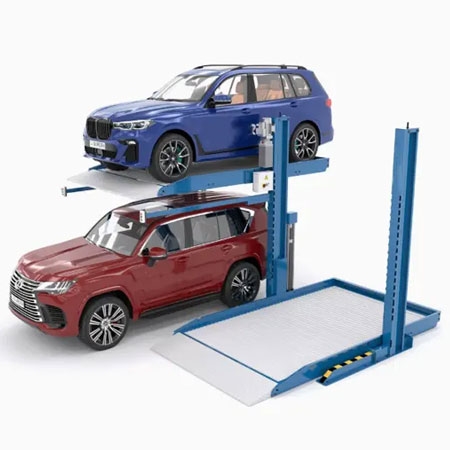 Heavy-Duty Two Post Hydraulic Car Parking Lift System, Max Lift Height  2100 mm, Lifting Capacity  2-3 ton