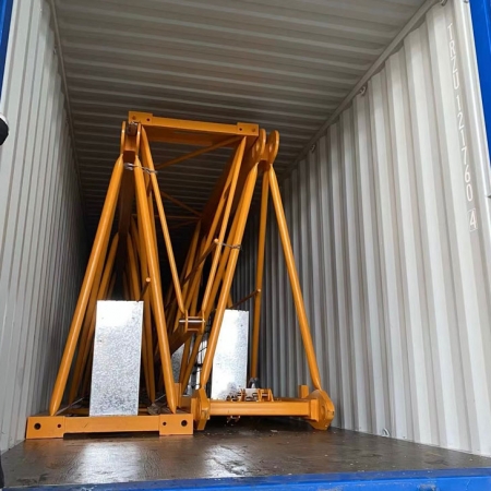 Tower Crane, Max. Lifting Capacity 10 Tons, Max. Capacity At  Jib End 2 Tons, Jib Lenght	60 Meters, Free Standing Height 45 Meters