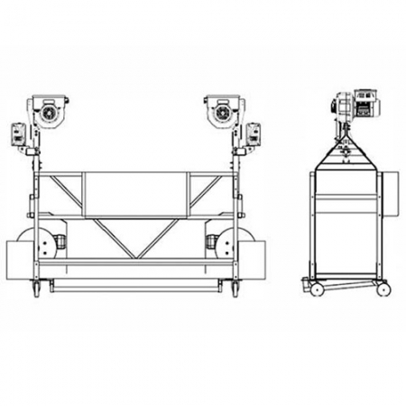 WRLIFT Suspended Platform, WR 1000  Carrying Capacity (Kg)  800 kg, Climbing Speed  7Mt/min