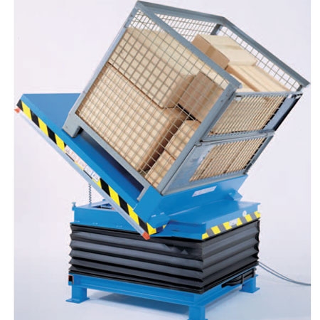 Lift an tilt table HKT 1500, Tilting heavy loads,  it suitable for heavyduty containers with a weight of 1500 kg