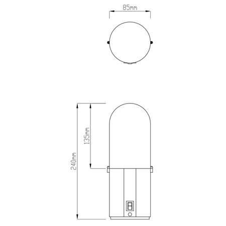 Car Top Light, Bright White light, perfect for clear visibility,  Operates at 220V, 60Hz, offering stable and efficient power consumption