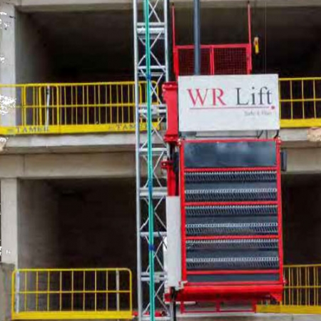 WRLIFT, Material And Personnel Hoist Elevator, Transport Capacity 2000 kg, 22 Personnel, Maximum Height 200 m, Speed: 42 m/min