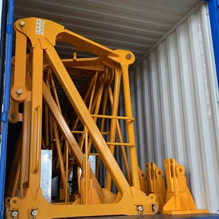 Tower Crane, Max. Lifting Capacity 10 Tons, Max. Capacity At  Jib End 2 Tons, Jib Lenght	60 Meters, Free Standing Height 45 Meters