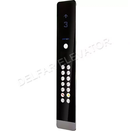 Acrylic plexiglass faceplate dot matrix display in blue COP