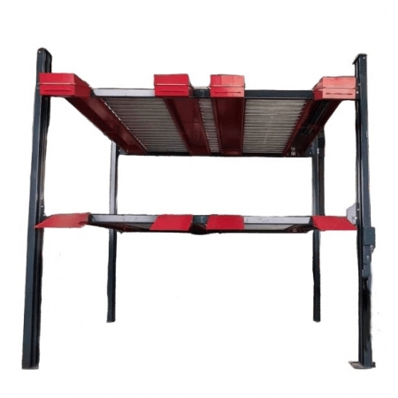 PJS402, Four post parking lift for 6 cars, Lifting weight  4000 kg ( 2 sedans / platform)