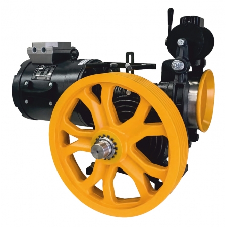 TC4 - Elevator Traction Machine, Speed 1 m/s, Capacity Load 480 Kg, Motor Power 4,75 kW-Hp