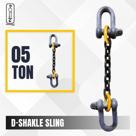 D- Shakle Single Leg Chain Sling, Alloy Steel, capacity Up to 25 Ton