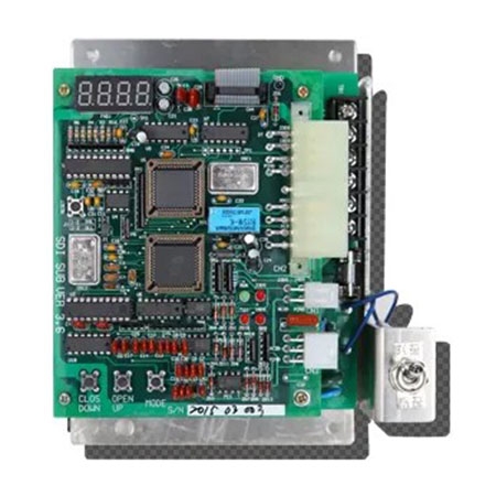 Door Controller, Variable speed motor with AC inverter, Automatic operation status and error are monitored in real time with 7-SEG