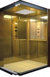 Gold Elevator Cabin