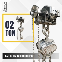 STAINLESS STEEL I-BEAM MOUNTED CHAIN PULLEY BLOCK