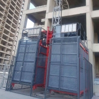 WRLIFT, Material And Personnel Hoist Elevator, Transport Capacity 2000 kg X 2  (22 Personnel) Maximum Height 200 m, Speed: 42 m/min