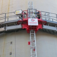 WRLIFT, Mast Climbing Work Platform, Max Height: 200 meters, Capacity: 1250 Kg (Single Column), 2500 Kg (Double Column), Speed: 8 m/min