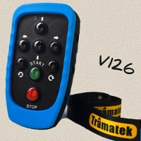 V126 Radio Control Winch Control 6 function keys wireless remote, Operating Range 50-80m