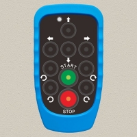 V128 Radio Control Winch Control 8 function keys wireless remote, Operating Range 50-80m