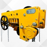 Ultra Low Headroom Chain Pulley Block Trolley, up to 20 Ton Capacity