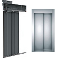 Telescopic 2 Panel Cabin Door