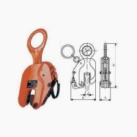 Verical Plate Lifting Clamp - DHQA - Rated Capacity 750kg - 5000kg