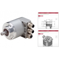 AI25 CANopen Absolute Encoder with Broad Temperature Range, IP67 Option, Shafted or Hub-Shaft Options
