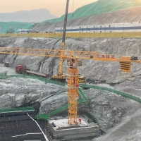 Tower Crane, Max. Lifting Capacity 10 Tons, Max. Capacity At  Jib End 2 Tons, Jib Lenght	60 Meters, Free Standing Height 45 Meters