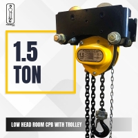 Low Headroom Chain Pulley Block With Trolley Up to 20 Ton Capacity