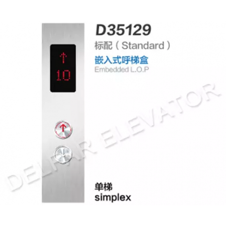 Hairline st. st.faceplate LOP D35129